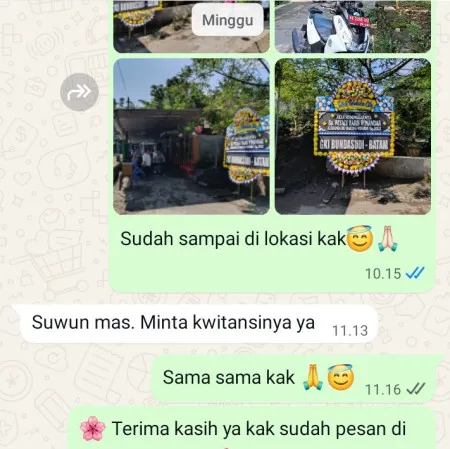 Pengiriman Papan Bunga Duka Menawan Gebog