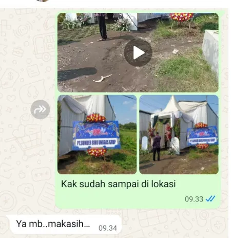 Pengiriman Karangan Bunga Menawan Gebog