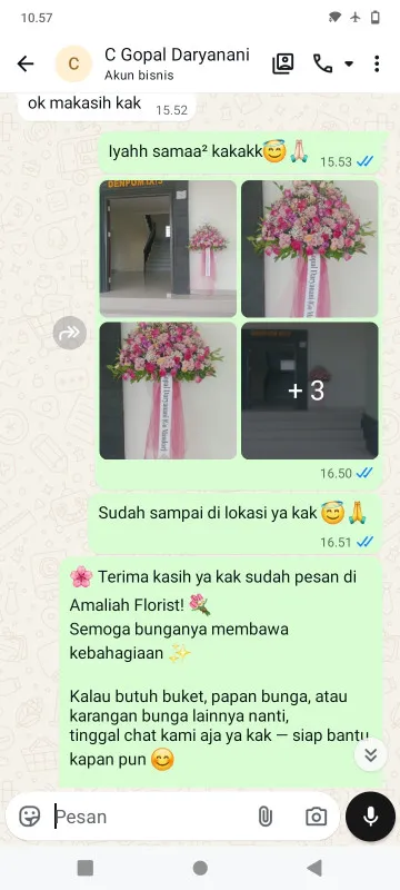 Pengiriman Karangan Bunga Menawan Gebog